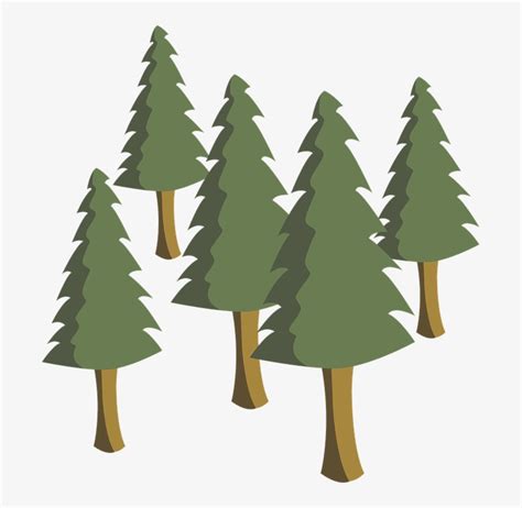 Pine Tree Graphic - Vektor Pohon Pinus - 687x720 PNG Download - PNGkit