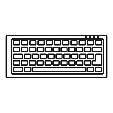 Keyboard icon, outline style 14502507 Vector Art at Vecteezy