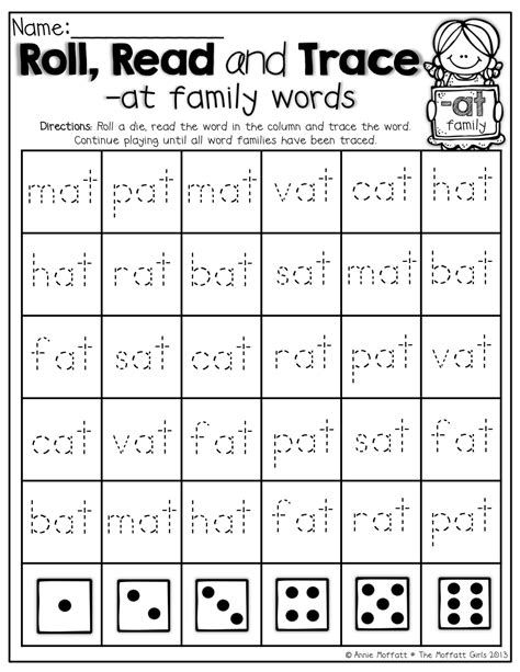 Cvc Words At Family Worksheets