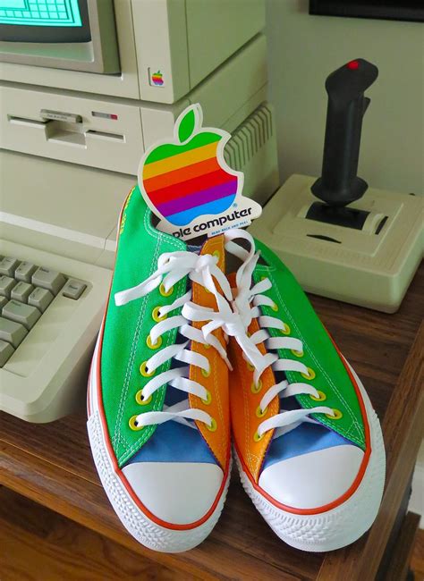 Apple sneakers | Custom designed Converse sneakers. Apple lo… | Flickr