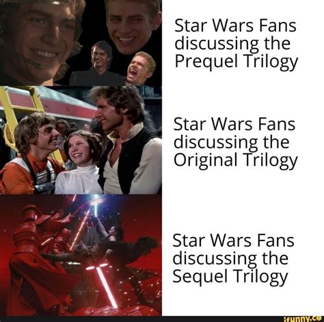 I Star Wars Fans discussing the Prequel Trilogy Star Wars Fans discussing the Original Trilogy ...