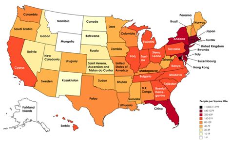 U.S. Population Density Mapped - Vivid Maps