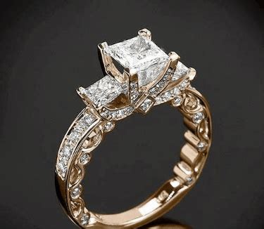 Platinum Verragio PAR-3064P Bead-Set Princess 3 Stone Engagement Ring (с изображениями ...