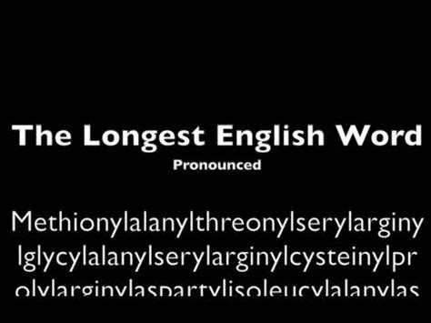 11 Longest word in english ideas