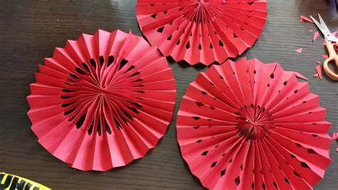 Origami Fan Lantern Diy Chinese New Year Decoration Wedding Idea 新年婚礼装饰 ...