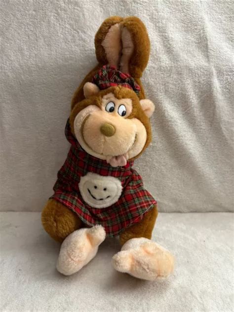 HAVEN HOLIDAYS GREEDY gorilla tartan nightgown soft toy plush vintage Rory £9.99 - PicClick UK