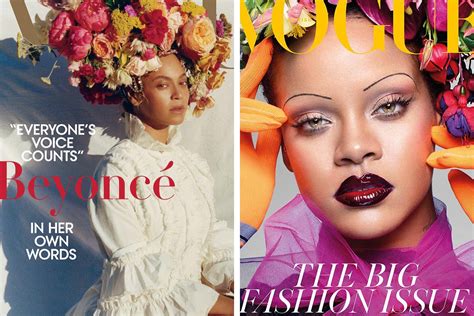 Beyoncé and Rihanna Fans Are Actually Feuding Over Which 'Vogue' Cover Is Better | Glamour