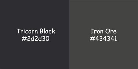 Tricorn Black vs Iron Ore Color: A Comparison for Stylish Interiors