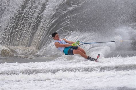 Water Ski Competition in Action - Australian Photography