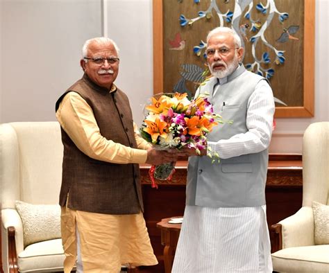 Haryana CM meets PM Modi