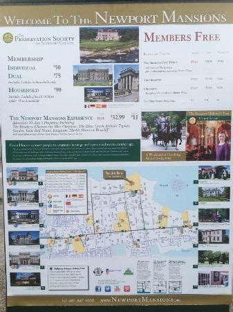 Map Of Newport Mansions - United States Map States District