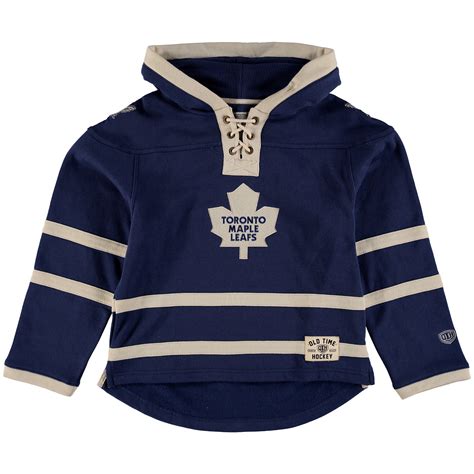 Old Time Hockey Toronto Maple Leafs Blue Current Lacer Heavyweight Hoodie