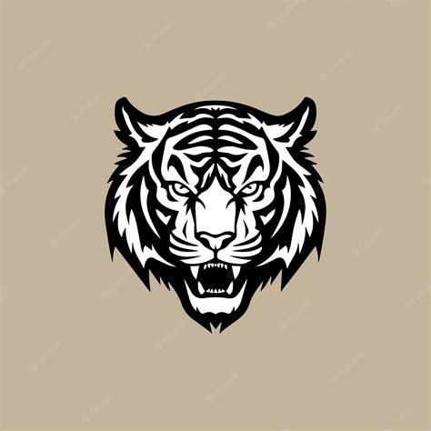 Premium Vector | Roaring tiger logo design vector illustration