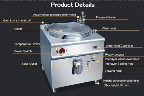 100l Electric Cooking Pot Soup Large Sale Industrial Commercial Equipment - Buy Commercial ...