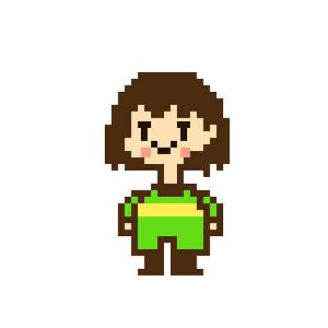 Pixilart - CT Chara (Undertale Sprite) by FriskandTheCrew