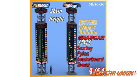 MHS Model SBHo-30 1/64 Scoring Pylon & Leaderboard Tower Nascar Style ...