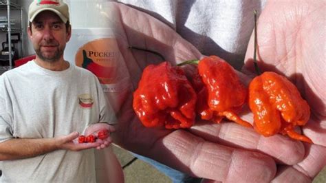 Smokin’ Ed Currie with His World’s Hottest Chile Pepper Carolina Reaper on CBS This Morning ...