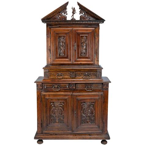 Late 16th c. French Renaissance Walnut Cabinet For Sale at 1stdibs