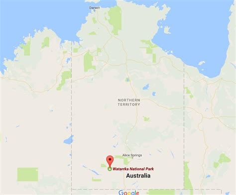 Where is Watarrka National Park on map Northern Territory