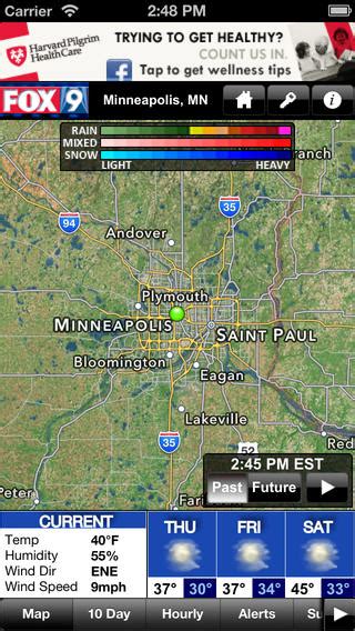 KMSP FOX9 Weather app review: detailed and accurate weather forecasting for residents of ...