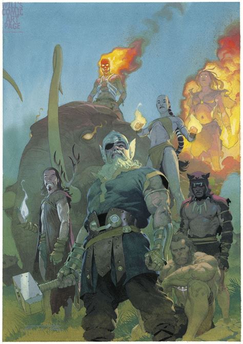 Esad Ribic Avengers 677 Cover 1,000,000 BC variant (Marvel, 2017) 'No ...