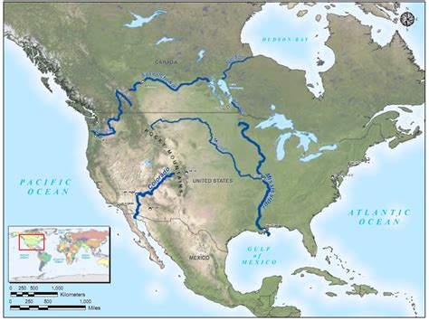 File:MAP- North America - Major Rivers.jpg - Glen Canyon Dam AMP