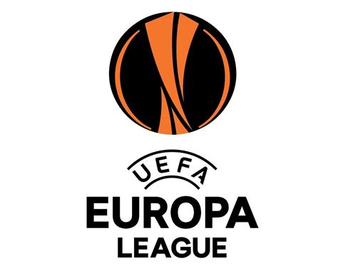 Europa League Logo Symbol Black And Orange Design football Vector ...