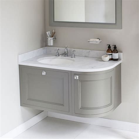 Bathroom Corner Sink Vanity Unit : Bathroom Grey Painted Vanity Unit ...