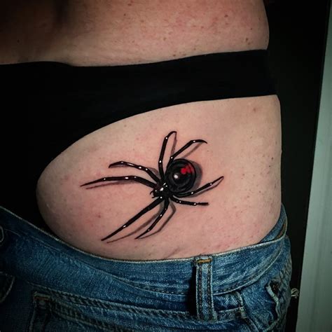 Spider tattoo on my friends butt.... - Alyssa Flannery Art