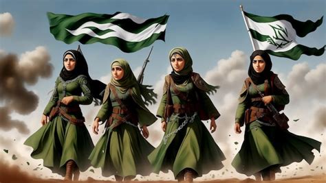 Premium AI Image | Palestinian women a history of female resistance in Gaza and the West Bank