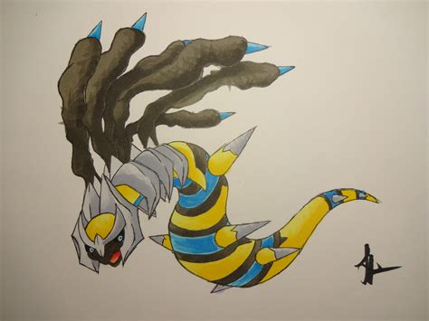 Shiny Giratina by Lilchupz on DeviantArt