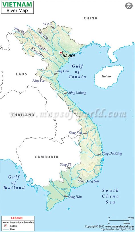 Vietnam River Map | Map, Vietnam map, Vietnam