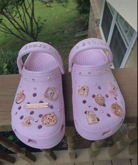 Light Pink Crocs w/ charms💕😍 in 2021 | Crocs fashion, Girly shoes ...