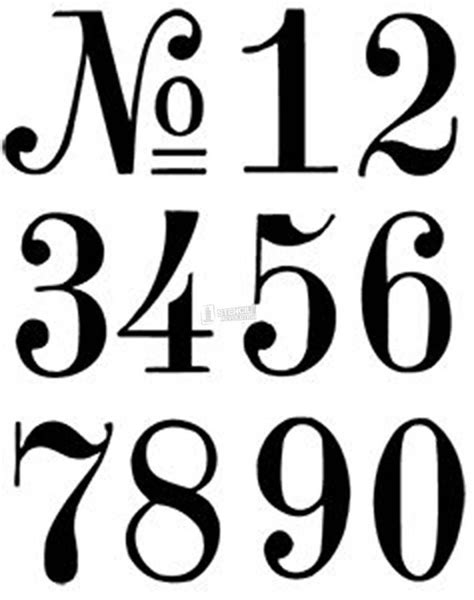 Numbers I Can Use To Make Address Stencils | Crafty | Number Fonts - Free Printable Fancy Number ...