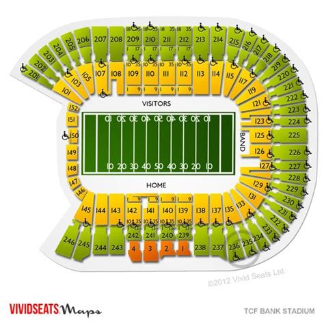 tcf bank stadium seating chart