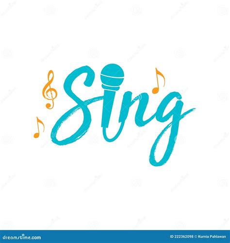 Sing Logo , Karaoke Logo Vector Stock Illustration - Illustration of equipment, music: 222362098