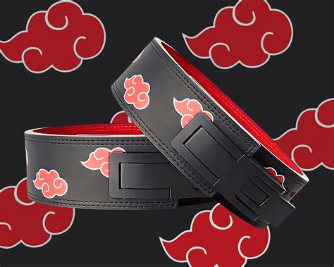 AKATSUKI CLOUDS Custom Powerlifting Belt Anime Weightlifting - Etsy Australia