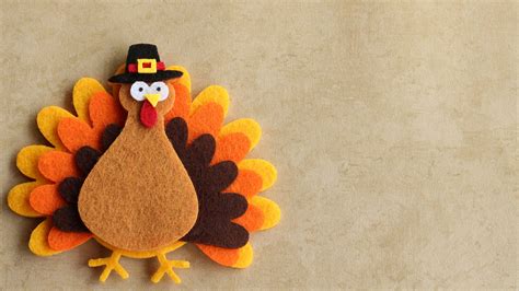 Download Thanksgiving Zoom Background Hand Made Turkey | Wallpapers.com