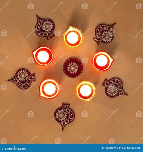 Deepak in the Festival of Diwali Stock Photo - Image of flower ...