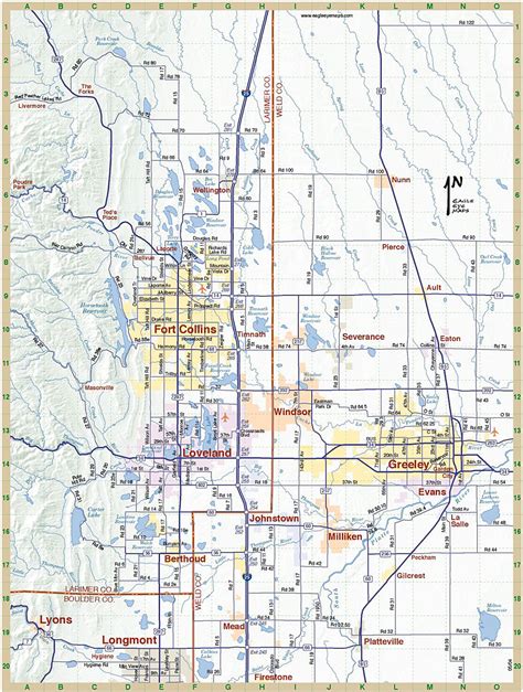 Fort Collins Colorado City Map - Fort Collins Colorado US • mappery