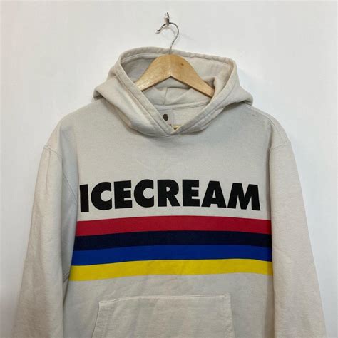 Ice Cream Men's White Hoodie | Depop