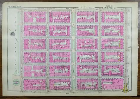 1916 GENERAL SHERMAN MONUMENT MANHATTAN NEW YORK CITY Street Map E65TH-E58TH $84.05 - PicClick