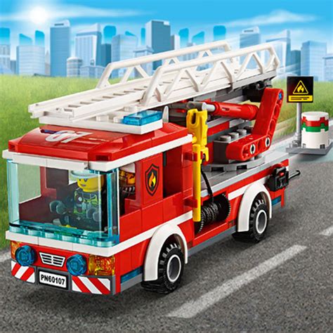 LEGO City Fire - Fire Ladder Truck - - Fat Brain Toys