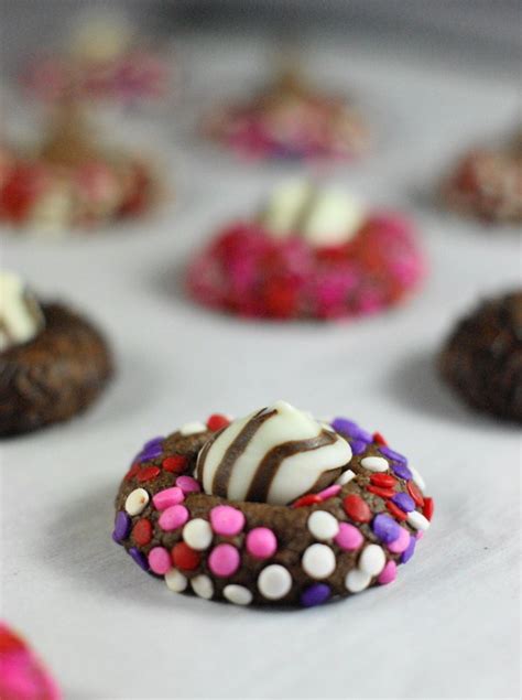 Chocolate Valentine Kiss Cookies | The Kitchen is My Playground