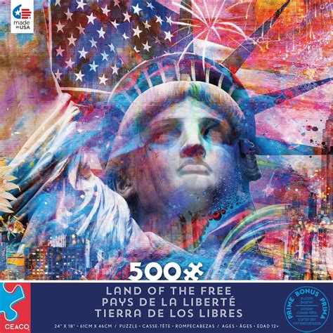 Puzzles Ceaco | Land Of The Free - Stars & Stripes - 550 Piece Puzzle — Ceacopuzzel