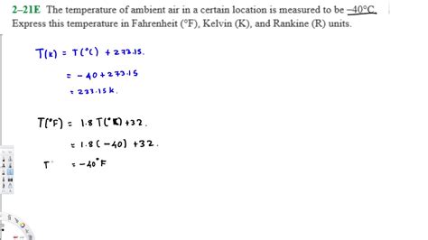 Coversion from Degree Celsius to Kelvin, Rankine and Farheneit ...