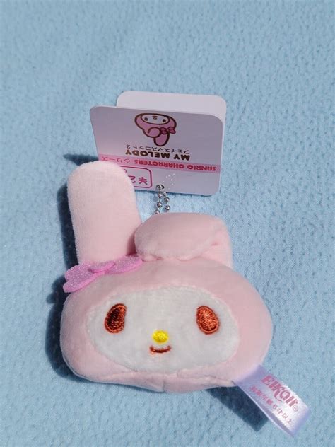 My Melody Plush Keychain Bag Charm Sanrio Light Pink Rabbit - Etsy