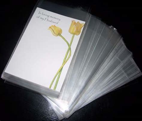 Large Cellophane Card Sleeves | The Flower Card Company