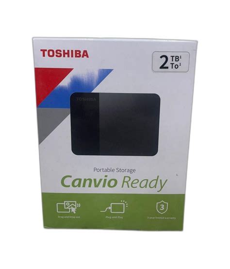 Black TOSHIBA Canvio Ready 2TB Portable External HDD at Rs 4500 in Bengaluru