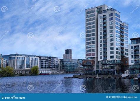 Dublin, Ireland - Modern Buildings Stock Image - Image of buildings, canal: 274032245